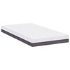 vidaXL Matelas Blanc et Gris 120 x 200 cm Tissu jacquard