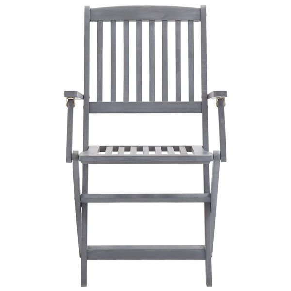 vidaXL Chaises pliables d'ext&eacute;rieur lot de 8 Bois d'acacia solide