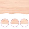 vidaXL Dessus de table 60x50x(2-4) cm bois de ch&ecirc;ne massif non trait&eacute;