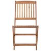 vidaXL Chaises pliables de jardin lot de 8 avec coussins Bois d'acacia