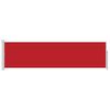 vidaXL Auvent lat&eacute;ral r&eacute;tractable de patio 140x500 cm Rouge