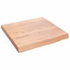 vidaXL Dessus de table bois massif trait&eacute; bordure assortie