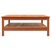 vidaXL Table basse cire marron 100x100x40 cm bois massif de pin