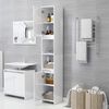 vidaXL Ensemble de meubles de bain 3pcs Blanc brillant Bois ing&eacute;nierie