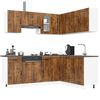 vidaXL Ensemble d'armoires de cuisine 11 pcs Lucca bois d'ing&eacute;nierie