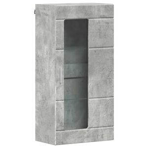 vidaXL Cabinet en Bois Gris b&eacute;ton Bois d'ing&eacute;nierie