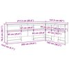 vidaXL T&ecirc;te de lit de rangement Blanc 140 cm Bois d'ing&eacute;nierie