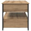 vidaXL Table basse Ch&ecirc;ne artisanal 70 x 50 x 54.5 cm Bois d'ing&eacute;nierie