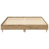 vidaXL Cadre de lit sans matelas ch&ecirc;ne artisanal 150x200 cm