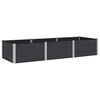vidaXL Jardini&egrave;re sur&eacute;lev&eacute;e Noir 300 x 100 x 54 cm WPC et Aluminium