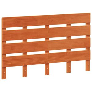 vidaXL T&ecirc;te de lit cire marron 120 cm bois massif de pin