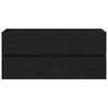 vidaXL Cabinet de lavabo Chêne noir 100 x 39 x 62 cm Bois d'ingénierie