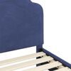 vidaXL Cadre de lit pour tout-petit avec t&ecirc;te de lit Bleu police
