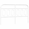 vidaXL T&ecirc;te de lit de remplacement m&eacute;tal blanc 137 cm