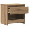 vidaXL Table de chevet ch&ecirc;ne artisanal 40x30x39 cm bois d'ing&eacute;nierie