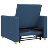 vidaXL Canap&eacute;-lit escamotable simple Bleu 90 x 165 x 87 cm tissu