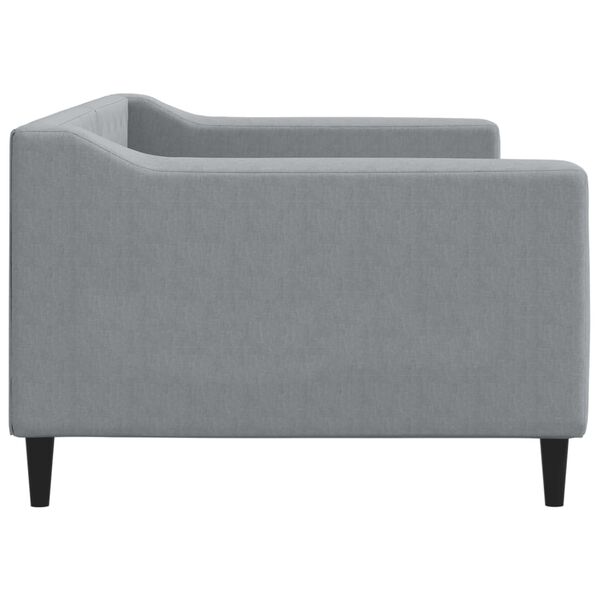 vidaXL Lit de repos sans matelas gris clair 90x200 cm tissu
