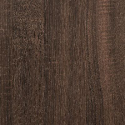 vidaXL Tête de lit avec armoires chêne marron 120 cm bois d'ingénierie