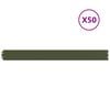 vidaXL Bordure de Pelouse 50 pc 10 x 103 cm Acier Vert olive