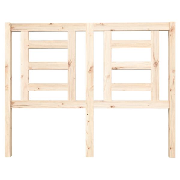 vidaXL T&ecirc;te de lit 126x4x100 cm Bois massif de pin