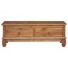 vidaXL Meuble TV Naturel 110 x 35 x 40 cm Bois de teck massif