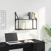 vidaXL Étagère Murale Chêne noir 60 x 21 x 51 cm Bois d'ingénierie