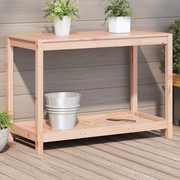 vidaXL Table de rempotage et &eacute;tag&egrave;re 108x50x75 cm bois massif douglas