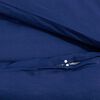 vidaXL Ensemble de housse de couette Bleu marine 220x240 cm Microfibre