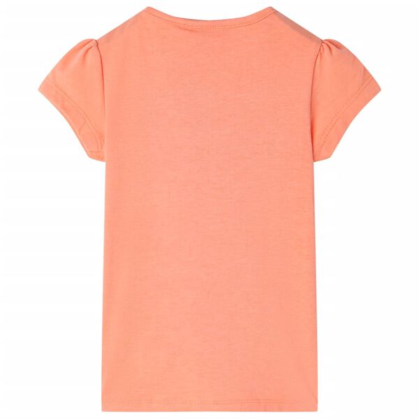 T-shirt enfants orange n&eacute;on 140