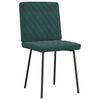 vidaXL Chaises &agrave; manger lot de 2 Vert fonc&eacute; Velours