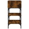 vidaXL Table de chevet ch&ecirc;ne fum&eacute; 35x34,5x70 cm bois d'ing&eacute;nierie
