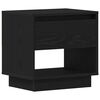 vidaXL Table de nuit Ch&ecirc;ne noir 45 x 34 x 44 cm Bois d'ing&eacute;nierie