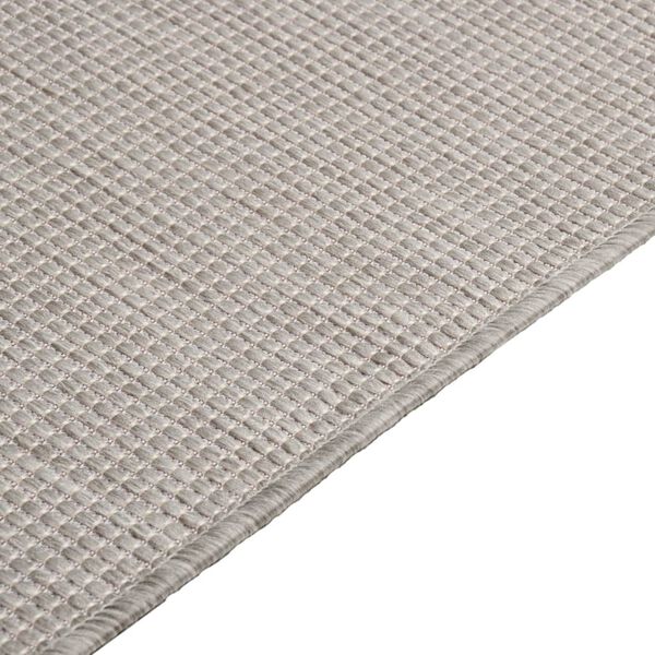 vidaXL Tapis &agrave; tissage plat d'ext&eacute;rieur 200x280 cm gris clair