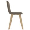 vidaXL Chaises &agrave; manger lot de 4 taupe tissu