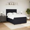 vidaXL Sommier &agrave; lattes de lit et matelas Noir 160x200 cm Velours