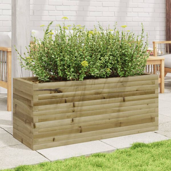 vidaXL Jardini&egrave;re 110x40x45,5 cm bois de pin impr&eacute;gn&eacute;