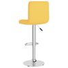 vidaXL Tabouret de bar Jaune moutarde Tissu