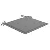 vidaXL Chaises de jardin lot de 2 et coussins gris Bois de teck massif