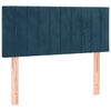 vidaXL Sommier &agrave; lattes de lit avec matelas Bleu fonc&eacute; 90x190 cm