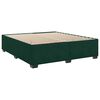 vidaXL Sommier &agrave; lattes de lit et matelas Vert fonc&eacute; 180x200cm Velours