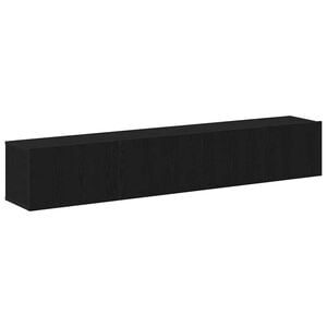 vidaXL Ensemble meuble TV 2 pc Ch&ecirc;ne noir Bois d'ing&eacute;nierie