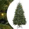 vidaXL Sapin de Noël artificiel avec 300 LED Vert 240 cm PVC et métal
