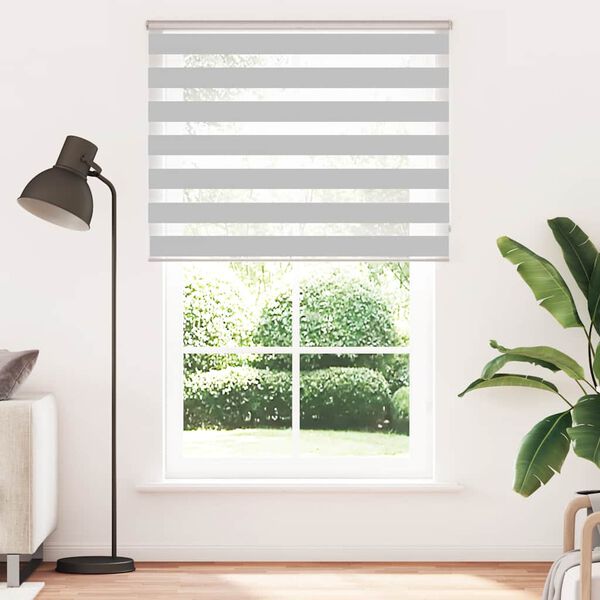 vidaXL Store z&egrave;bre gris clair largeur du tissu 145,9 cm polyester
