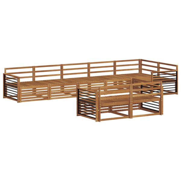 vidaXL Ensemble de canap&eacute;s d'ext&eacute;rieur 8 pcs Naturel