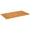 vidaXL Tapis de bain Uni Marron 100 x 55 cm Bois d'Acacia Massif