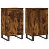 vidaXL Buffets 2 pcs ch&ecirc;ne fum&eacute; 40x35x70 cm bois d'ing&eacute;nierie