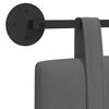 vidaXL T&ecirc;te de lit suspendue Uni Gris fonc&eacute; 150 x 55 x 5 cm tissu