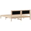 vidaXL Cadre de lit Gris fonc&eacute; 160 x 200 cm Pin massif
