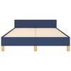 vidaXL Cadre de lit sans matelas bleu 120x190 cm tissu