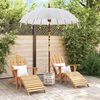vidaXL Parasol balinais avec base 260 180-190 cm